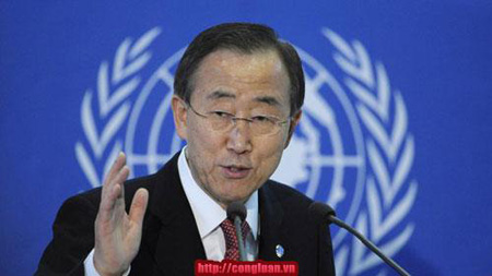 Ông Ban Ki-moon chúc mừng phụ nữ nhân ngày 8/3.